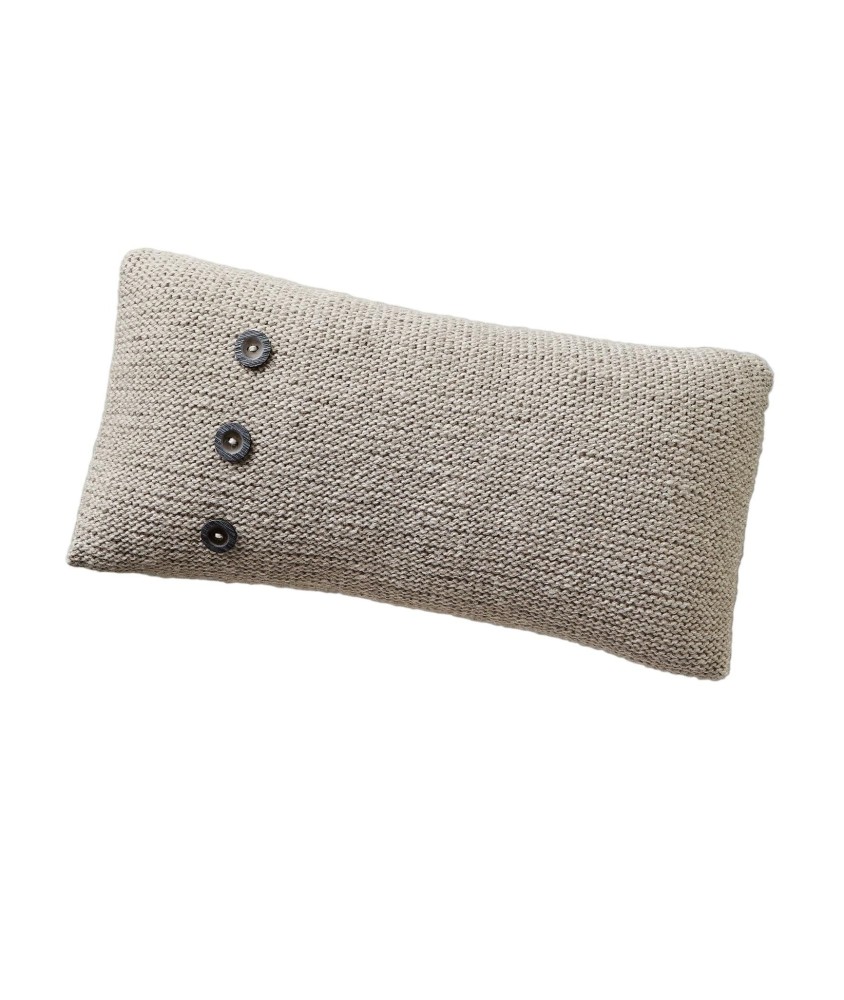 Patron tricot gratuit Coussin 3 boutons Anka