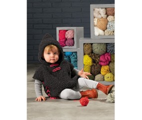 Patron tricot Poncho Anais - Bergère de France