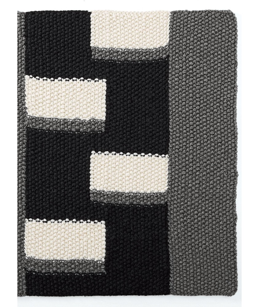 Patron tricot gratuit Plaid graphique Algia