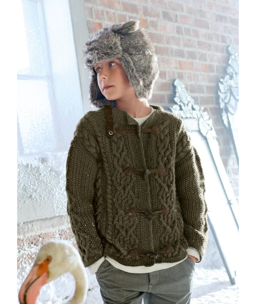 Patron tricot Veste Sergio - Bergère de France