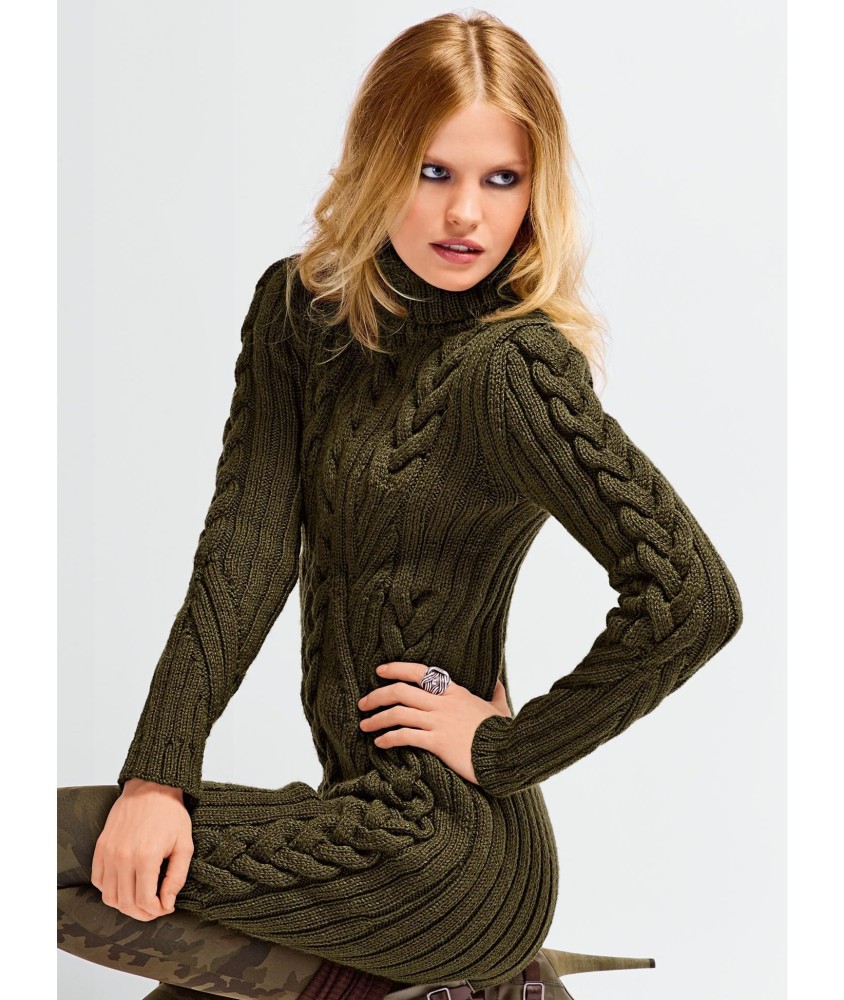 Patron tricot gratuit Robe col amovible Santa