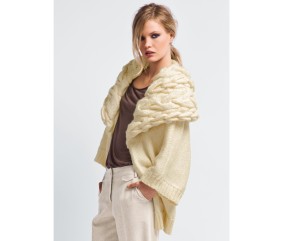 Patron tricot gratuit Veste col châle Adella