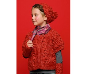 Patron tricot gratuit Gilet manches courtes Adria