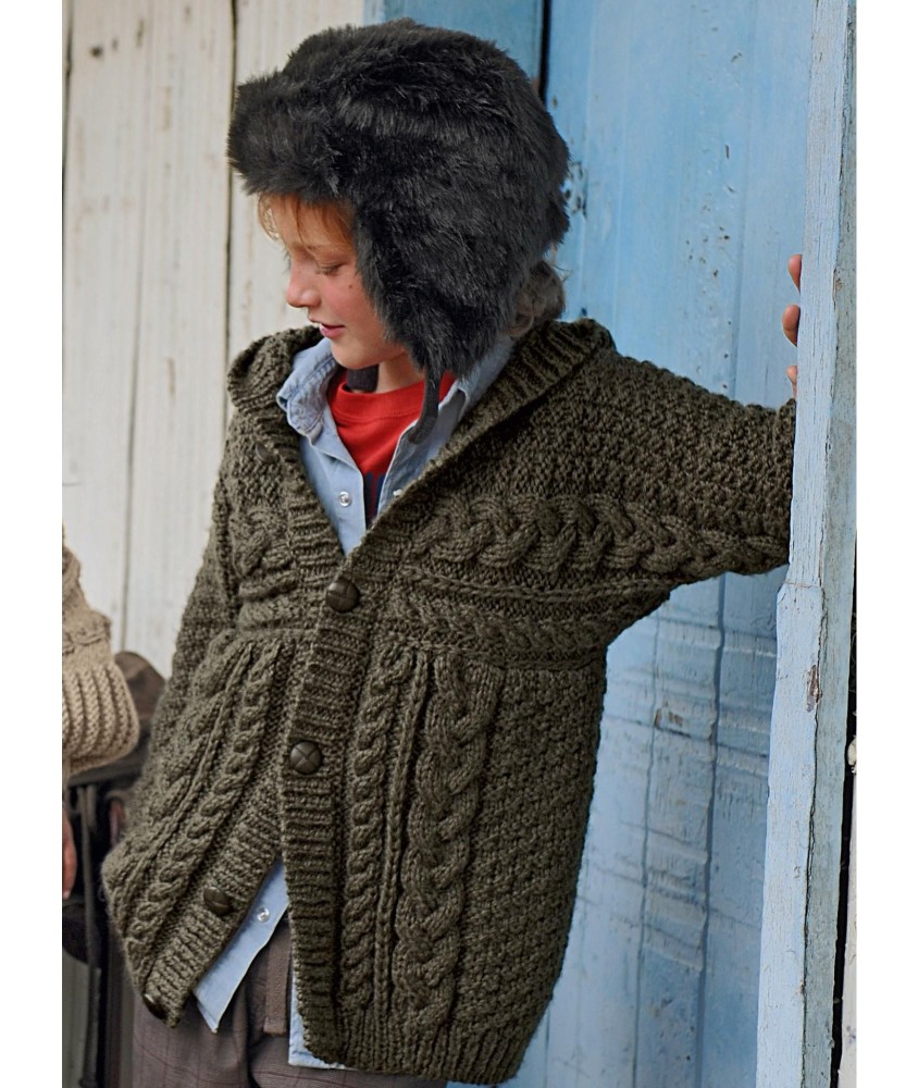 Patron tricot gratuit Veste à capuche Aldric