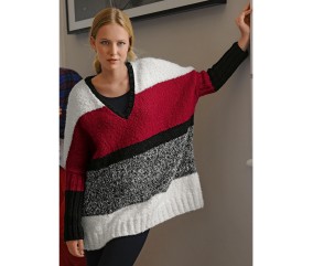 Patron tricot Maxi-pull Tia - Bergère de France