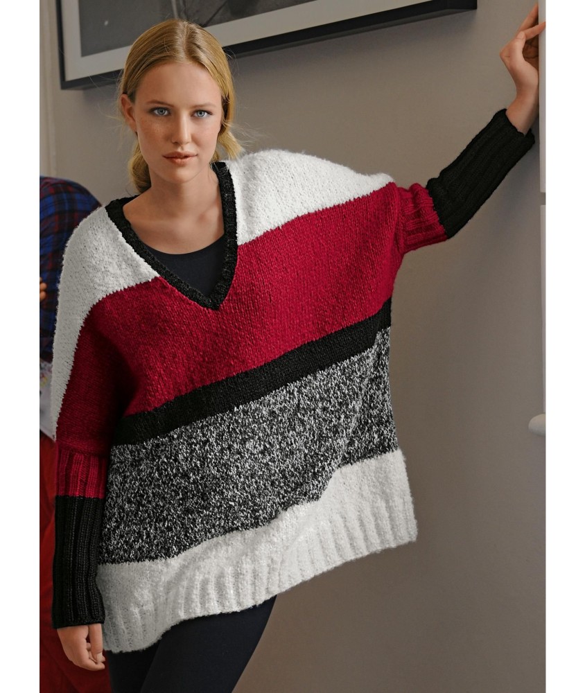 Patron tricot Maxi-pull Tia - Bergère de France