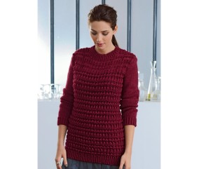 Patron tricot Pull ajouré Alienor - Bergère de France