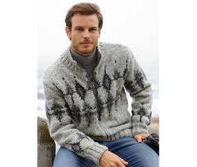 Patron tricot gratuit Blouson zippé Alberto