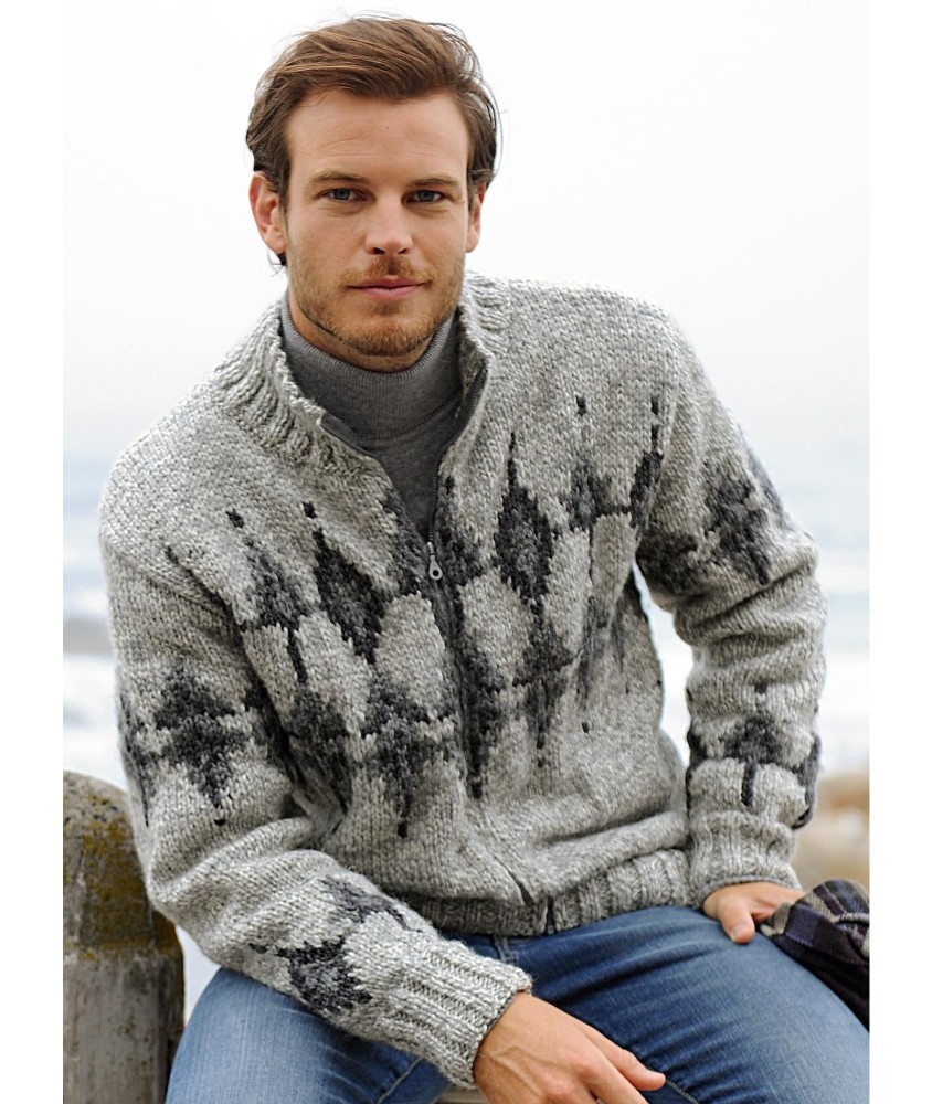 Patron tricot gratuit Blouson zippé Alberto