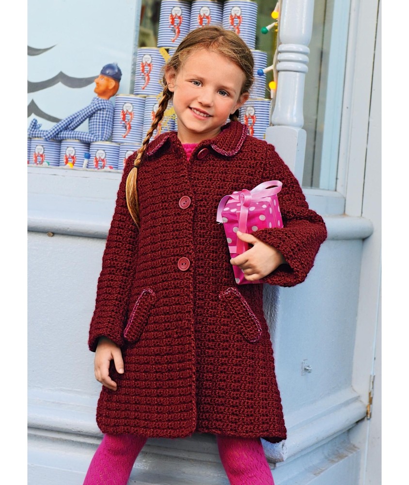 Patron crochet Manteau Amira - Bergère de France