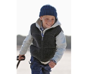 Patron tricot gratuit Gilet sans manches Babar