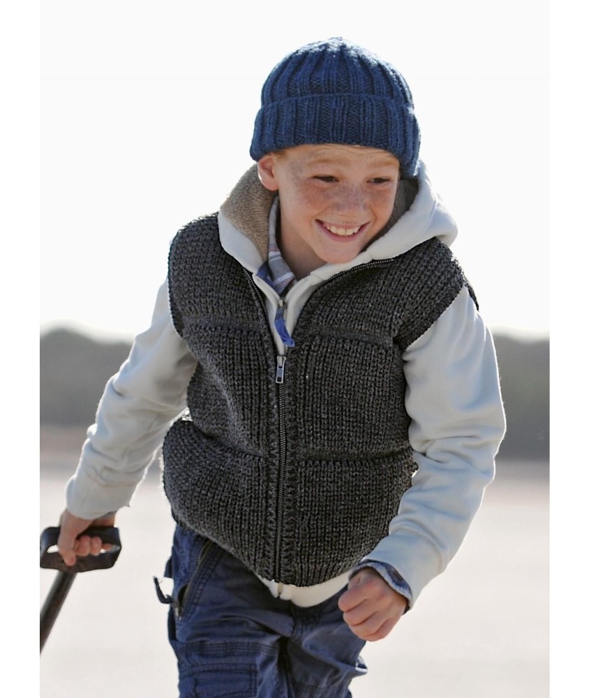 Patron tricot gratuit Gilet sans manches Babar