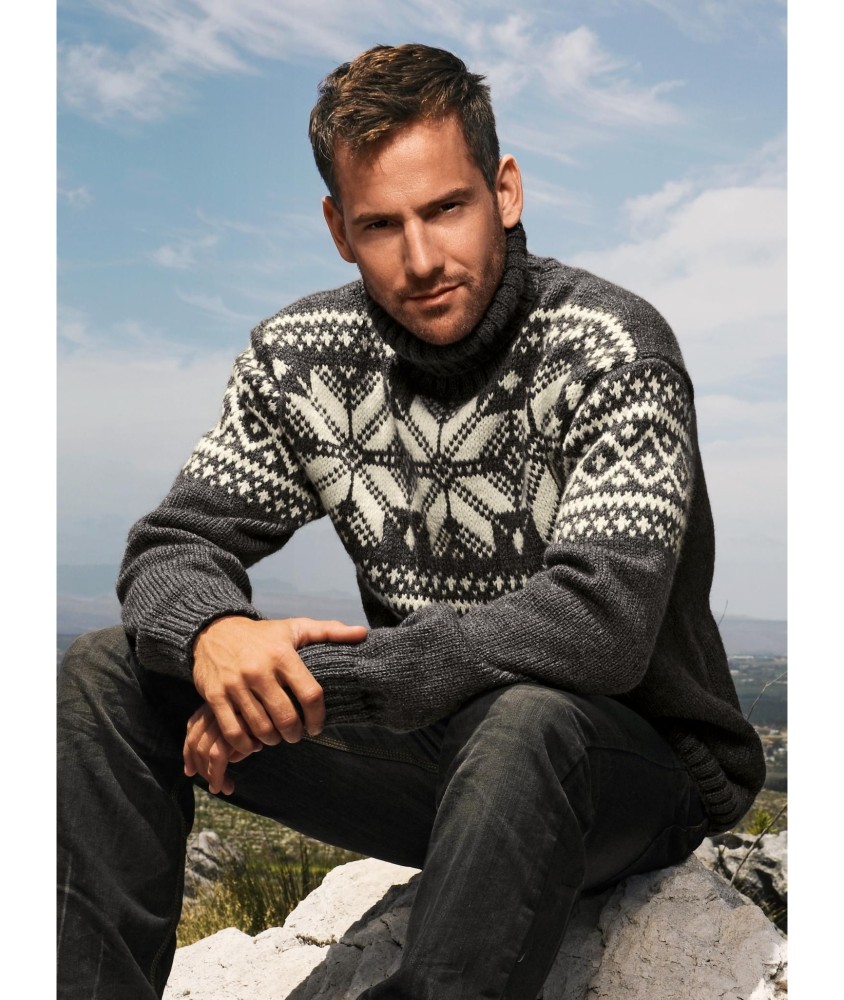 Patron tricot Pull jacquard Silvio - Bergère de France