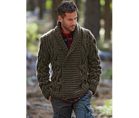 Patron tricot gratuit Veste double boutonnage Arsène