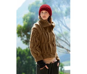 Patron tricot Blouson zippé Alida - Bergère de France