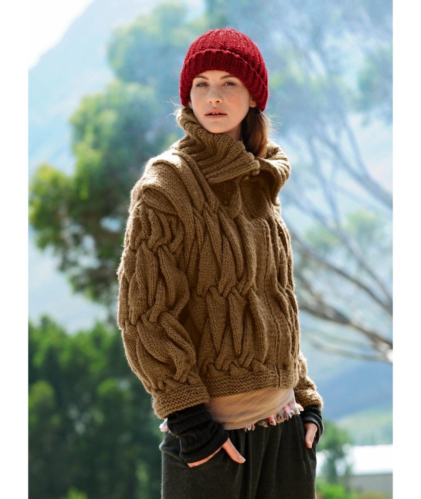 Patron tricot Blouson zippé Alida - Bergère de France