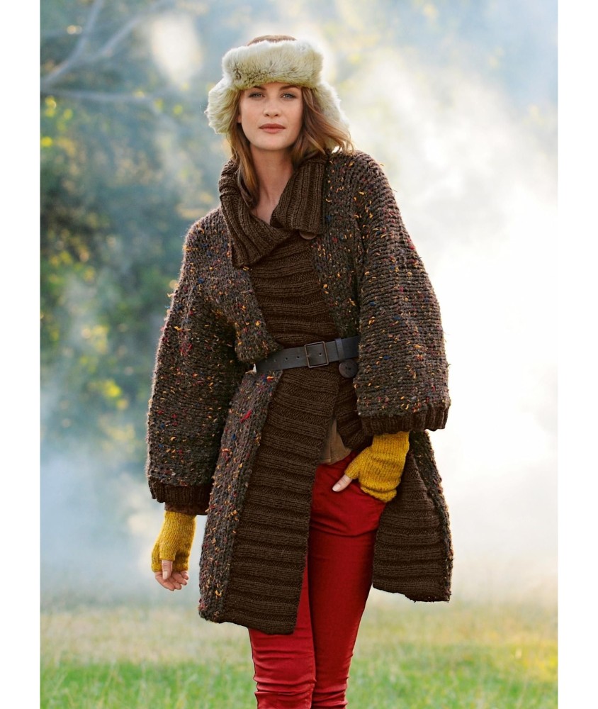 Patron tricot gratuit Veste manches 3/4 Hada