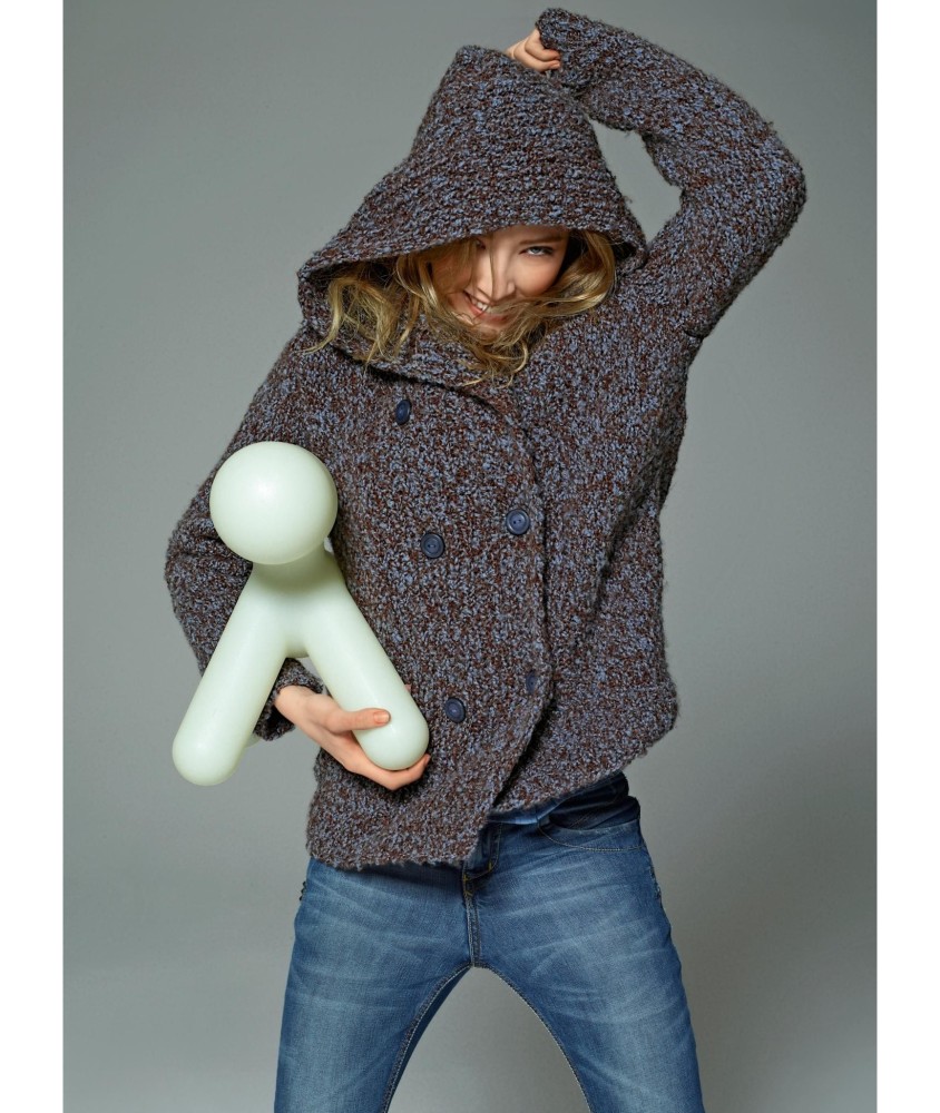 Patron tricot gratuit Veste à capuche Taina
