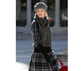 Patron tricot gratuit Gilet sans manches Tanya