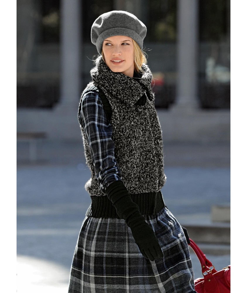 Patron tricot gratuit Gilet sans manches Tanya