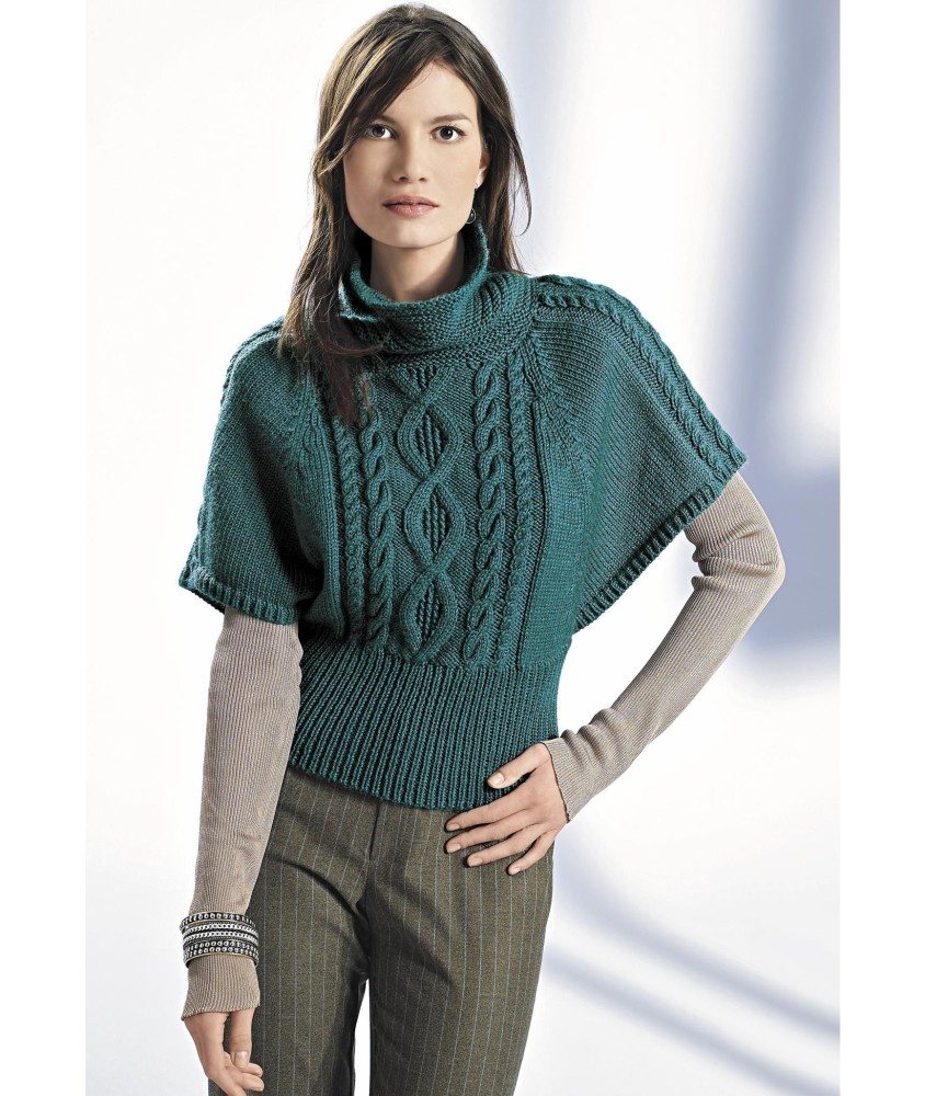 Patron tricot gratuit Pull à superposer Simone