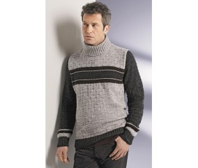Patron tricot gratuit Pull col roulé amovible Barry