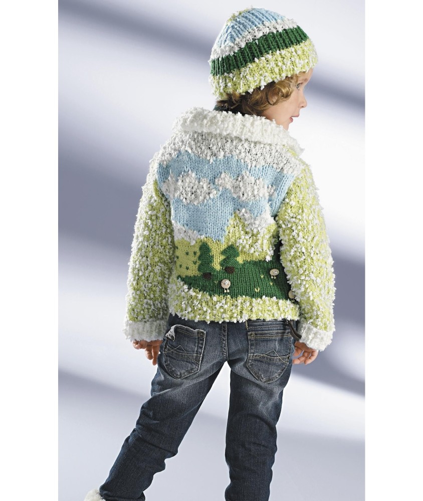 Patron tricot gratuit Veste et bonnet Agnès