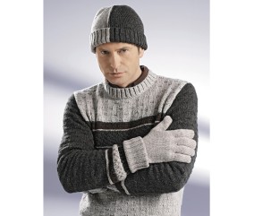 Patron tricot Bonnet et gants Bill - Bergère de France