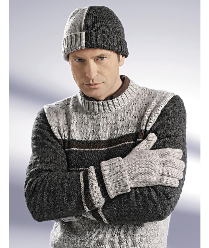 Patron tricot Bonnet et gants Bill - Bergère de France