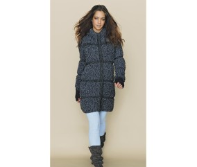 Patron tricot gratuit Manteau doudoune Tess