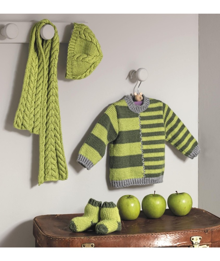 Patron tricot gratuit Pull et chaussettes Bruce