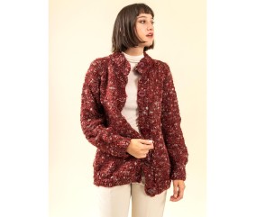 Patron tricot gratuit Veste col montant Krista
