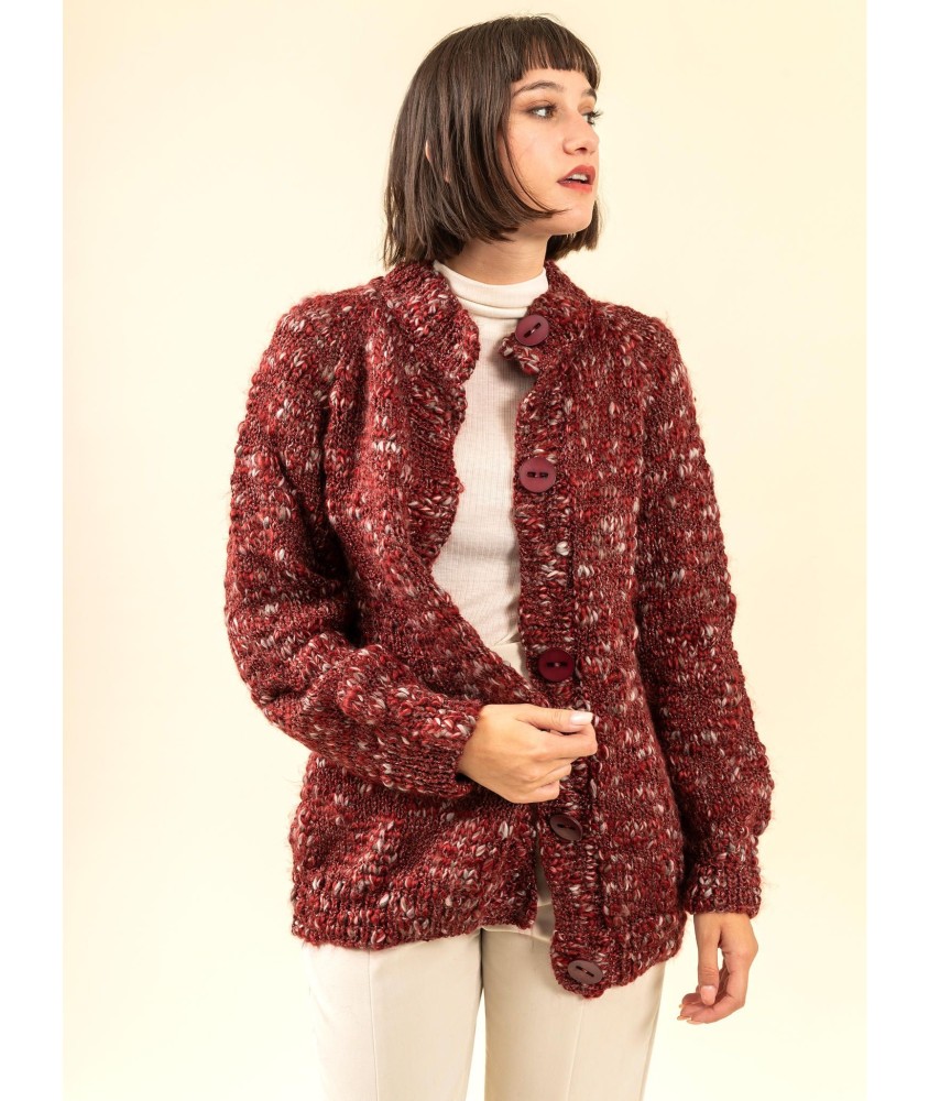 Patron tricot gratuit Veste col montant Krista