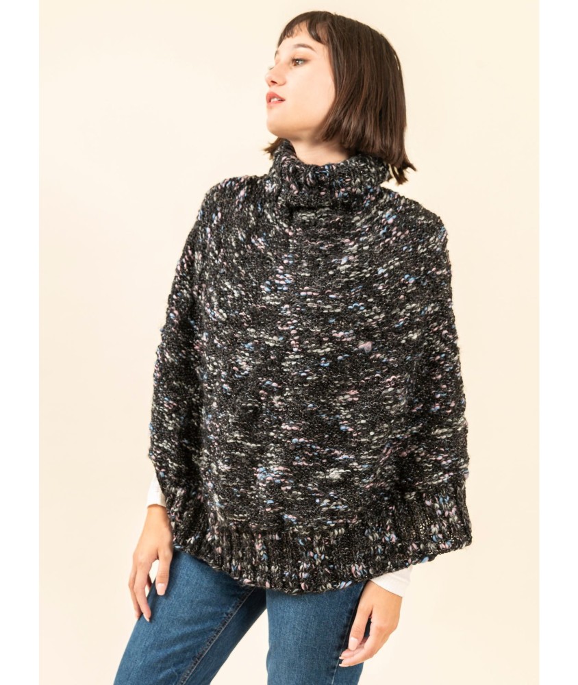 Patron tricot Poncho Kristen - Bergère de France