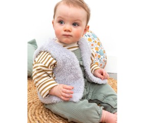 Patron tricot gratuit Gilet sans manches Olympe