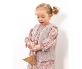 Patron tricot gratuit Gilet sans manches Oléana