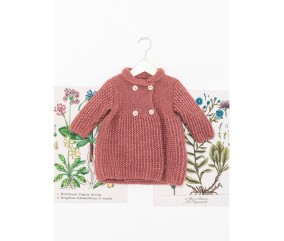 Patron tricot Manteau croisé Lise - Bergère de France
