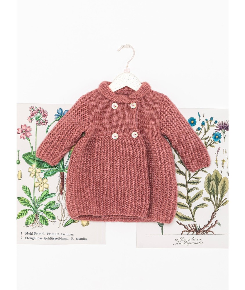 Patron tricot Manteau croisé Lise - Bergère de France
