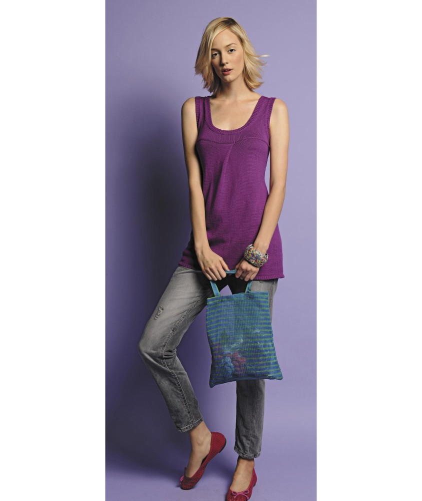 Patron tricot gratuit Tunique femme été Coline
