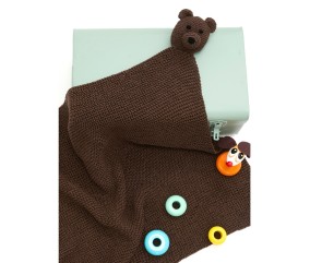 Patron tricot gratuit Couverture ourson Charles