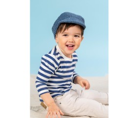 Patron tricot gratuit Casquette bébé coton Enoch