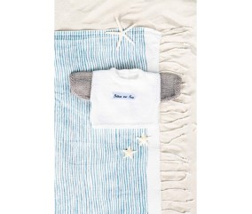 Patron tricot gratuit Pull bicolore bébé coton Charles