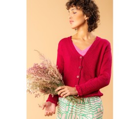 Patron tricot gratuit Gilet femme coton Chloé