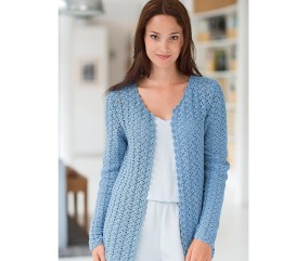 Patron gratuit Cardigan femme au crochet Caissy