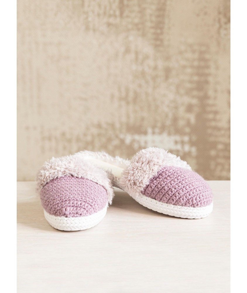 Patron tricot Mules au crochet - Bergère de France