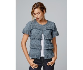 Patron tricot gratuit Gilet manches courtes Inga