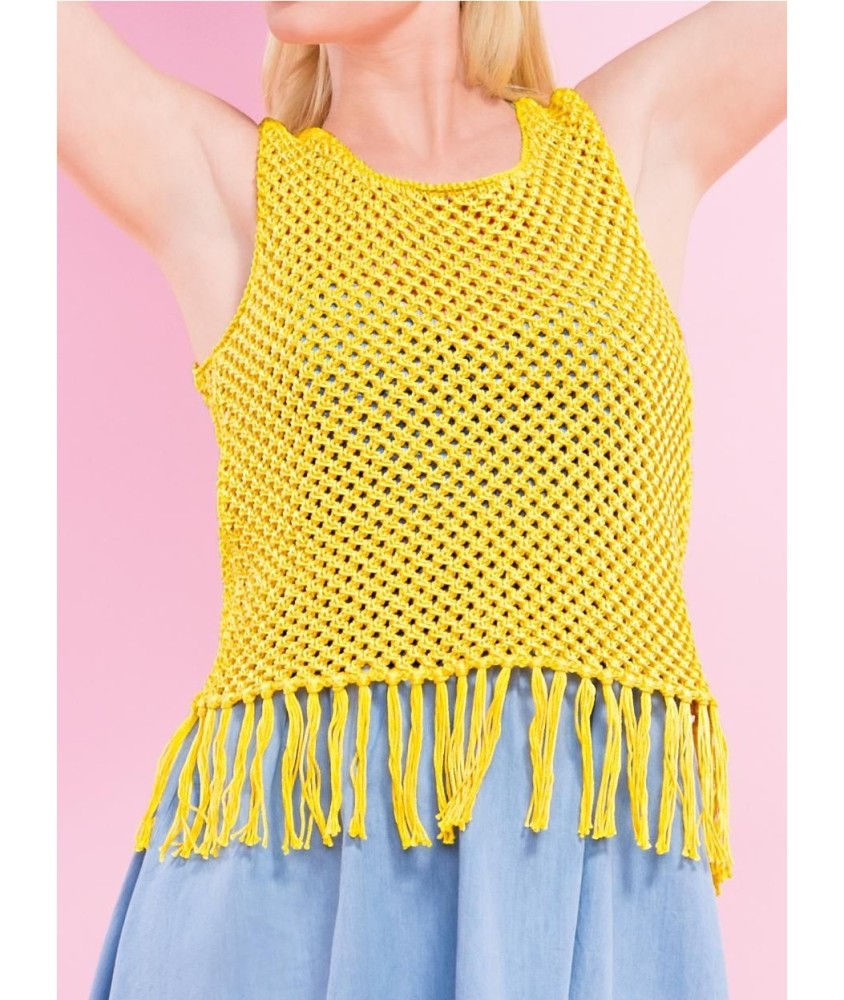 Patron tricot Top Coton satiné - Bergère de France