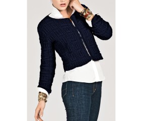 Patron tricot Veste couture - Bergère de France