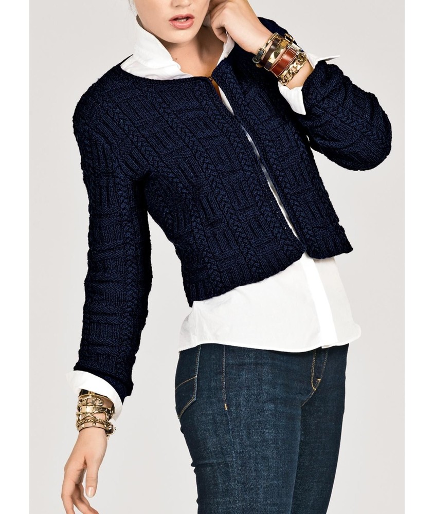 Patron tricot Veste couture - Bergère de France