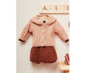 Patron tricot gratuit Gilet à capuche fantaisie
